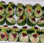 Valentine Cucumber Cups