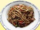 Salmon with Noodles & Stir-Fried Vegetables