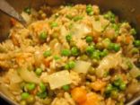 Brown Basmati Rice and Peas- India Flavored -1 c.
