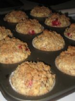 Oatmeal Cranberry Date Muffins With Flax