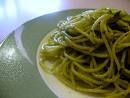 jar pesto w/ turkey sausage & spaghetti noodles
