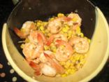 Sizzling Shrimp with Corn Relish