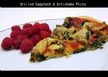 Grilled Eggplant & Artichoke Pizza