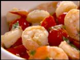 Shrimp & Tomatoes, in garlic herb wine sauce