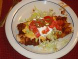 Leftover Chicken Enchiladas