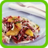 Healthy Fennel, orange and red cabbage salad
