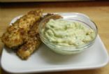 Chicken Fingers with Spicy Avocado Dipping Sauce