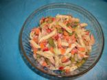 Lemon dill shrimp pasta salad