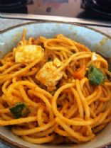 Red Curry Peanut Butter Noodles