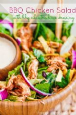 BBQ Chicken Salad with BBQ Cilantro Lime Dressing