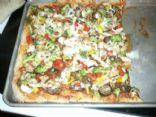 Pizza - Whole Wheat Crust with veggies & chicken