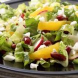 Romaine Salad with Orange, Feta & Beans