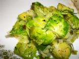 Sauteed Brussels sprouts