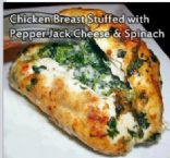 Spinach and Pepper jack Cheese Stuffed Chicken Breast