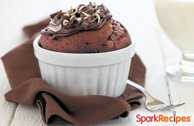 3-Minute Molten Double Chocolate Mug Cake Recipe | Epicurious