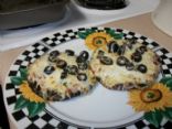 MUSHROOM and olive pizza