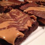 Skinny Peanut Butter Swirl Brownies