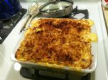 Made-over Baked Mac & Cheese with Spinach