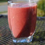 Raspberry, Strawberry, and Banana Smoothie