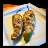 Low-Carb Cheesy Stuffed Poblano Peppers