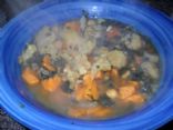 Curried Cauliflower & Sweet Potato Soup