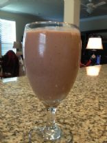 Double Chocolate Covered Strawberry Protein Smoothie