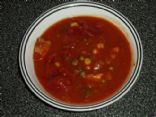 Tomato Vegetable Soup/Stew with Chicken Breast