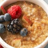 Creamy Steel Cut Oatmeal topped w/Mixed Berries