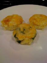 Baked Spinach Egg Ham muffins