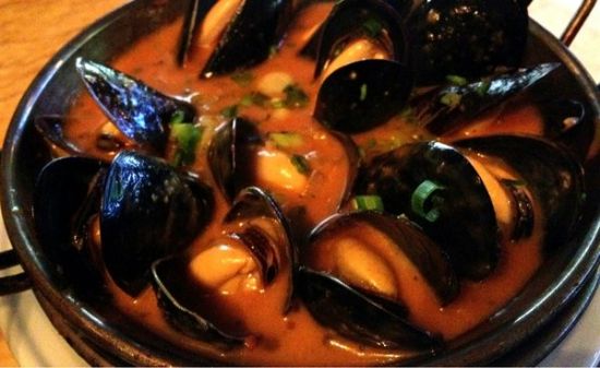 P.E.I. Mussels in Tomato Broth Recipe SparkRecipes