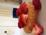 Strawberry Lemon Angel Food Cake (120 Calories)