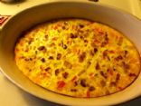 Crust-less Bell Pepper and Bacon Quiche