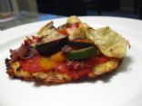 Roasted Vegetable Pizza on a Low-Carb Cauliflower Crust
