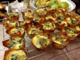 Wonton Crust Mini Spinach Quiche