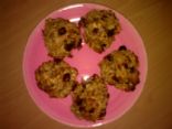 Cinammon oatmeal cookies with raisins and cranberries