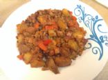 Veggie Hash with Lentils