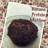 Crunch Cookies & Cream Banana Protein Muffins (cal  	210.6/Potassium 264.4 mg, /Protein7.2 g)