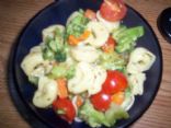 Cheese Tortellini with broccoli & carrots