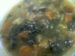Chicken Kale Spinach Navy Bean Soup