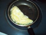 Asparagus and Gruyere Omelet for ONE