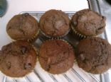 Double Chocolate Whole Wheat Banana Muffins 