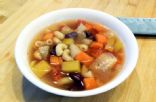 Root Vegetable Minestrone (vegan, no added fat, per 2-cup serving)