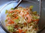 Cabbage, cucumber and Shrimp Salad