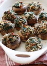 Skinny Stuffed Mushrooms