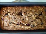 Whole wheat oatmeal apple berry bread