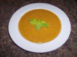 Curried Lentil, Sweet Potato and Carrot Soup