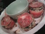 Spinach Risotto Stuffed Tomatoes