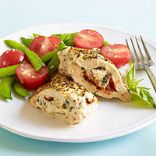 Stuffed Chicken Breasts and Cherry Tomato Salad