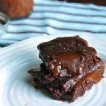 Brownies with Coconut Caramel Sauce