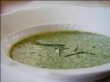 Homemade sorrel soup